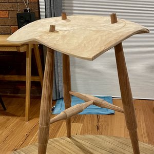 Perch stool in progress 1